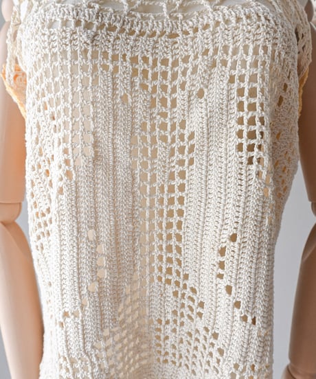 【Seek an nur】Vintage cotton crochet cami