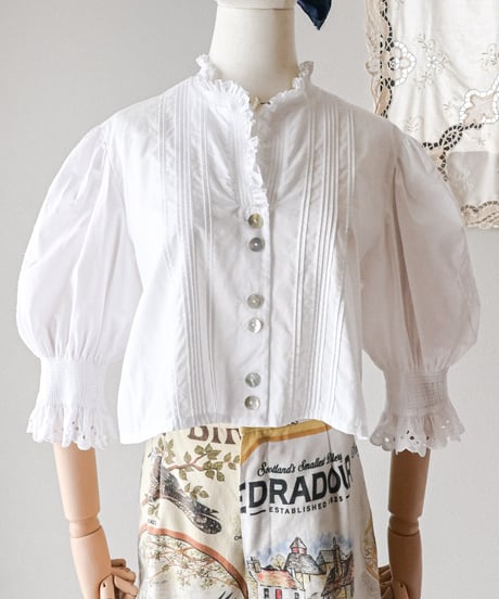 【Seek an nur】Euro pin tuck dirndl blouse