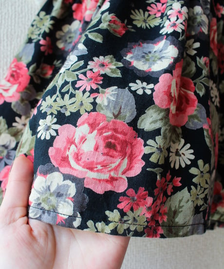 【Seek an nur】German Floral Tiered Maxi Skirt