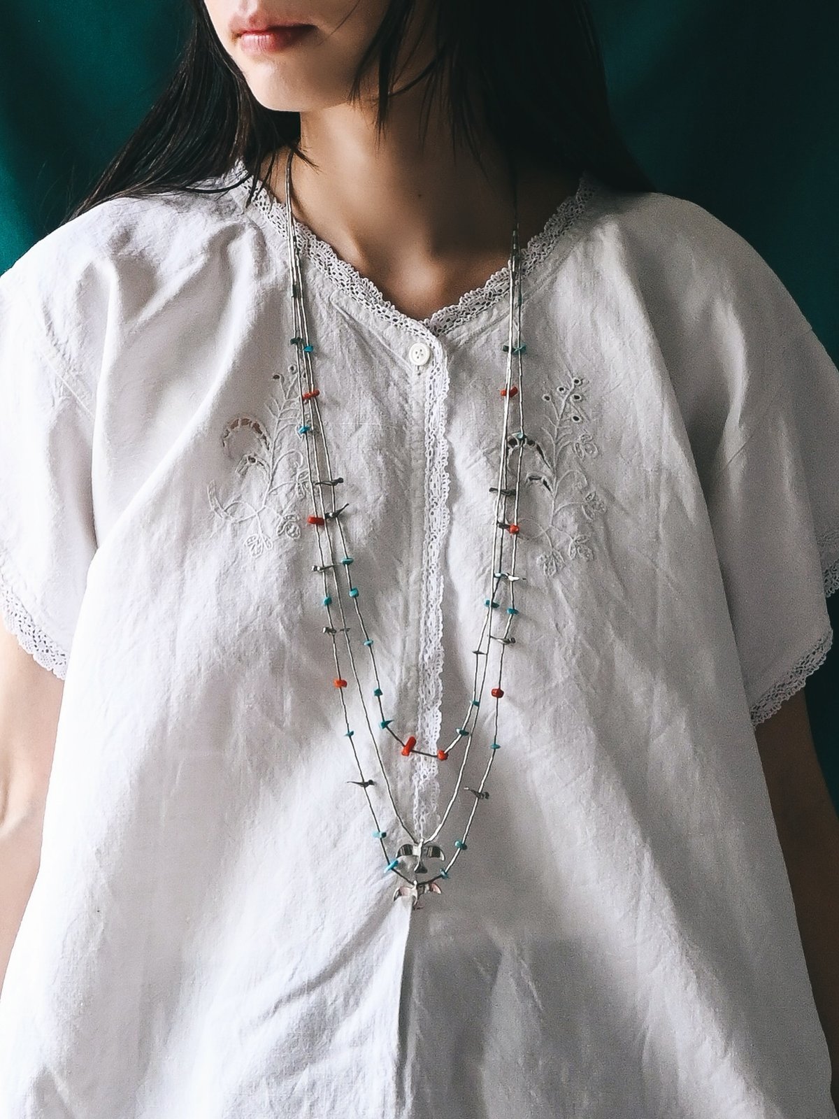 Accessory〉Native American Bird Fetish Necklace