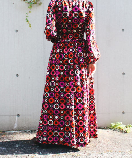 【tiny yearn】1970's Vintage German Sheer Maxi Dress