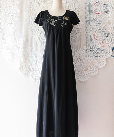 【Seek an nur】German Black Maxi Dress