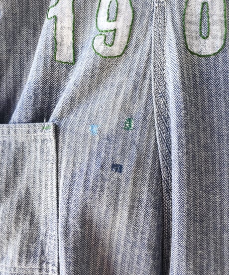 【curoam】Key Industries Herringbone Overalls