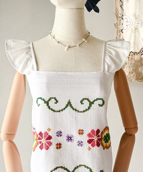 【Seek an nur】Vintage embroidered cami