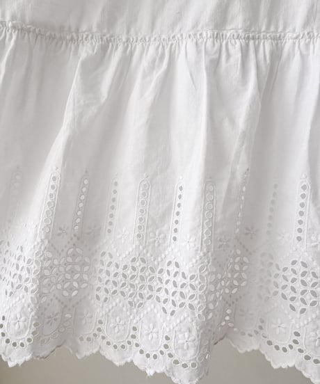 【Seek an nur】1900-20's antique cotton night dress