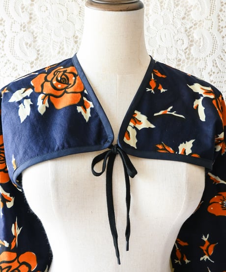 【tiny yearn】African Batik Balloon Sleeve Bolero