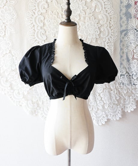 【Seek an nur】Euro Cropped Puff Dirndl Blouse
