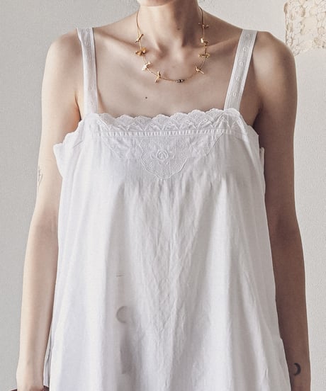 【Seek an nur】1920-40's antique cotton night dress