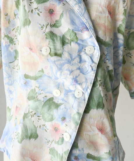 【Seek an nur】Euro floral art jacket blouse
