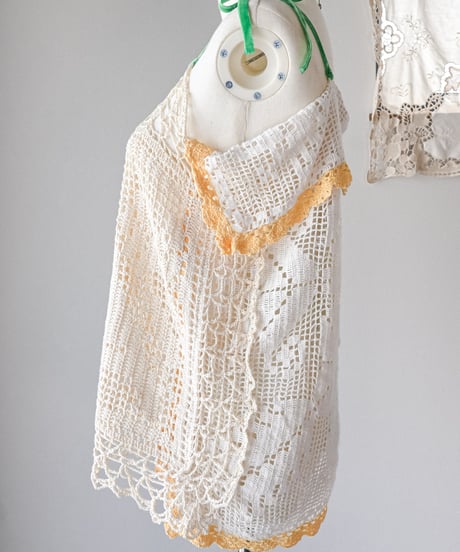 【Seek an nur】Vintage cotton crochet cami