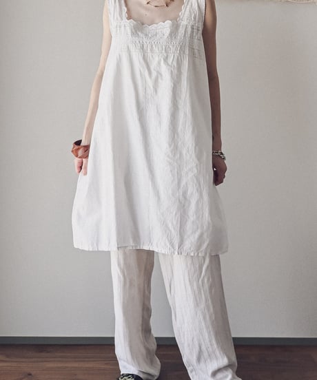 【Seek an nur】1900-20's antique cotton night dress