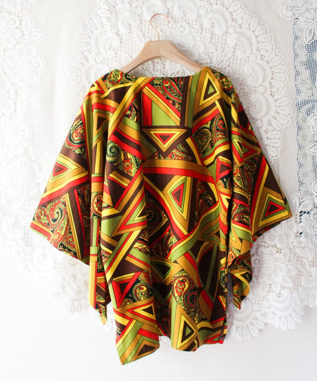 【tiny yearn】1970's Vintage Geometric Over Tops