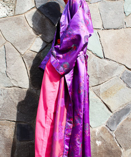 【tiny yearn】Embroidered Purple China Gown