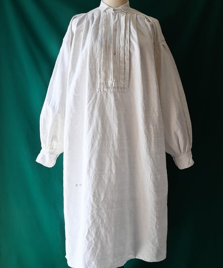 【Seek an nur】1890-1920's French Antique Linen Smock