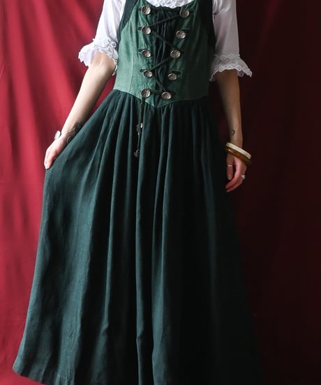 【Seek an nur】Tyrolean Linen Dirndl Dress