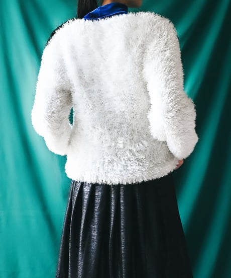 【Seek an nur】Euro Design Shaggy Knit Tops