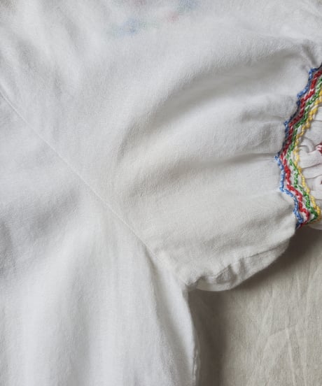 【Seek an nur】Hungarian Vintage Embroidered Peasant Blouse