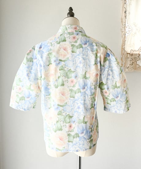 【Seek an nur】Euro floral art jacket blouse