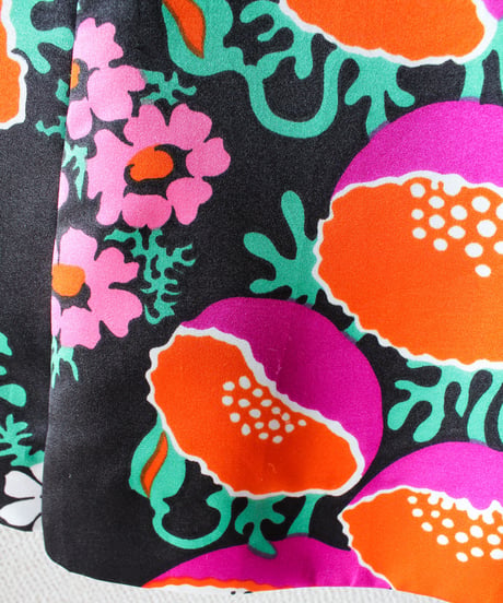 【tiny yearn】1970's German Trevira Floral Dress