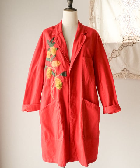 【tiny yearn】⁡70's German Embroidered Painted Work Coat