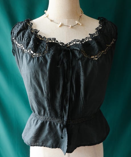 【Seek an nur】French Antique Night Blouse
