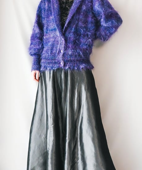 【Seek an nur】Fancy Mohair Knit Cardigan
