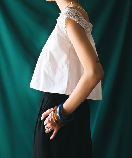 【Seek an nur】French Antique Cotton Night Blouse