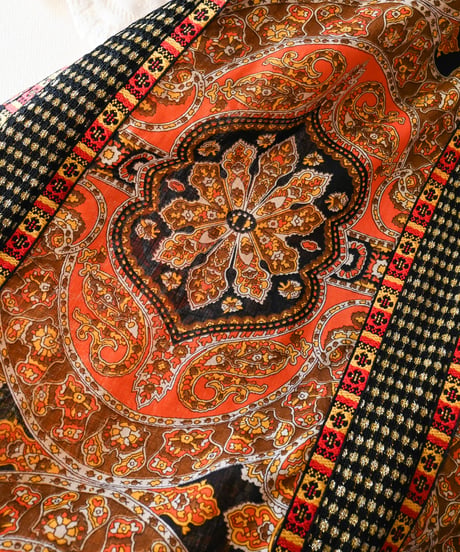 【tiny yearn】1970's Euro Exotic Wool Maxi Skirt