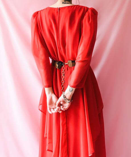 【tiny yearn】Euro Sheer Fishtail Maxi Dress