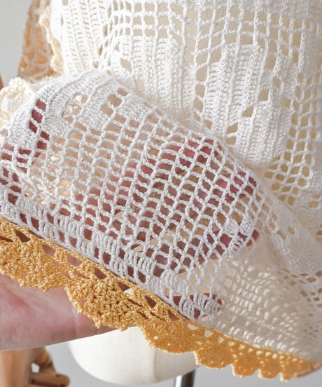【Seek an nur】Vintage cotton crochet cami