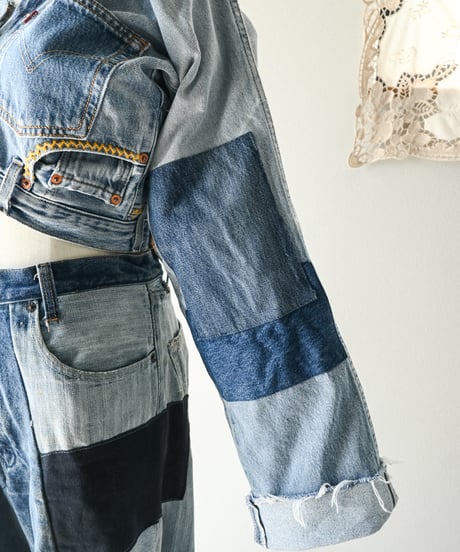 【curoam】Levi's denim pants reworked jacket