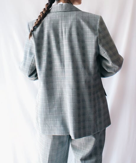 【Seek an nur】Glen Check Jacket&Pants Set up