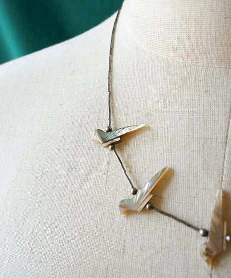 〈Accessory〉Native American Bird Shell Fetish Necklace