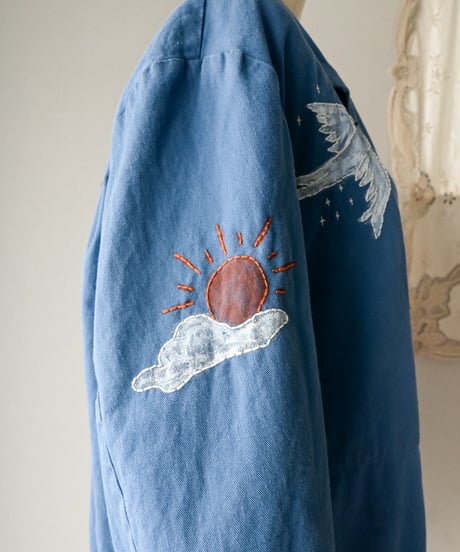 【tiny yearn】⁡70's German Embroidered Painted Work Coat