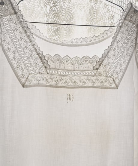 【Seek an nur】1900-20's antique night dress