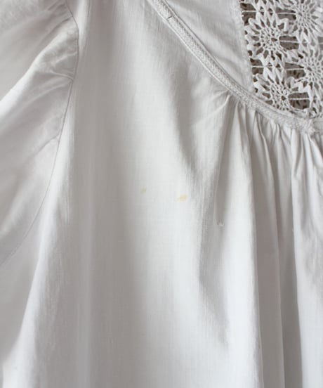 【Seek an nur】French Antique Hand Lace Flare Night Dress