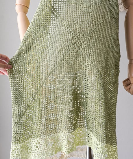 【Seek an nur】Vintage cotton crochet dress
