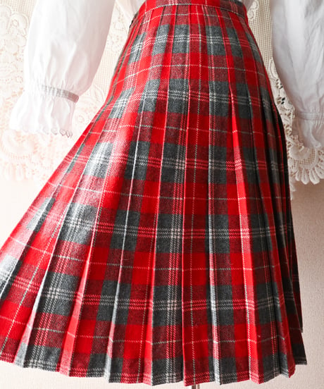 【tiny yearn】Italy Check Wrap Skirt