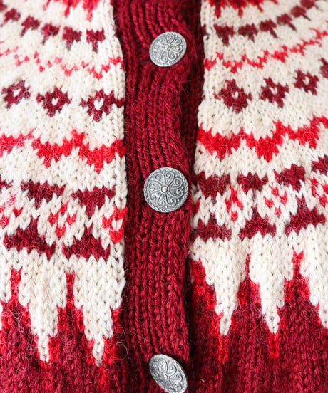 【tiny yearn】Norway Jacquard Hand Knit Cardigan