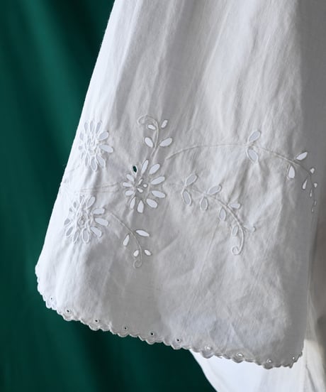 【Seek an nur】⁡1900-20's French Cutwork Night Blouse