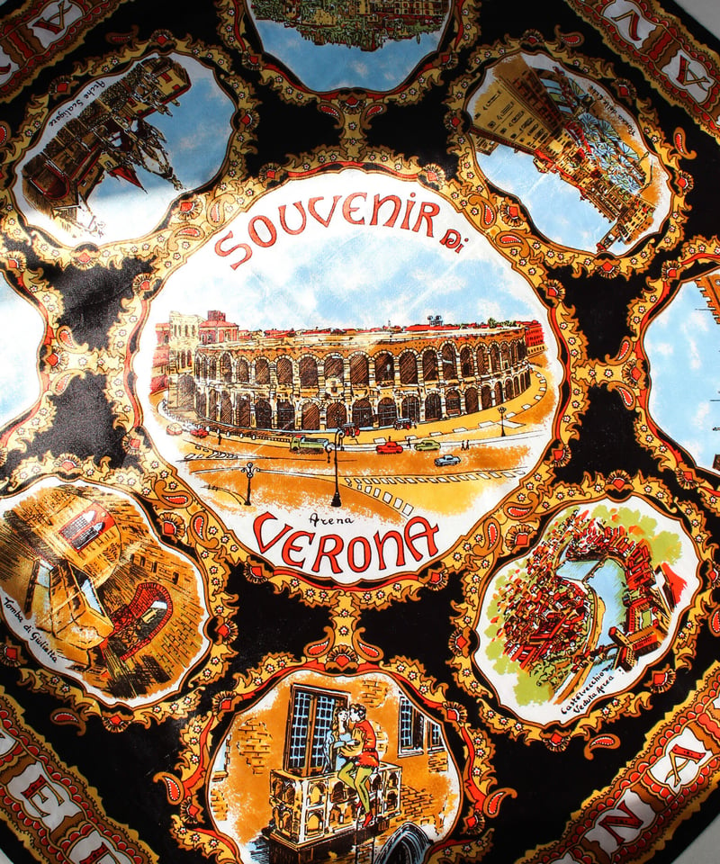Goods〉Vintage Italy Verona Souvenir Scarf | Se...