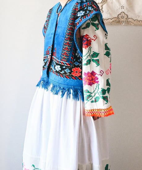 【tiny yearn】Arabian rug Vest Jacket