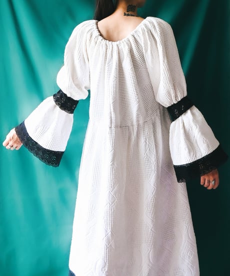 【Seek an nur】Romanian Vintage Waffle Dress
