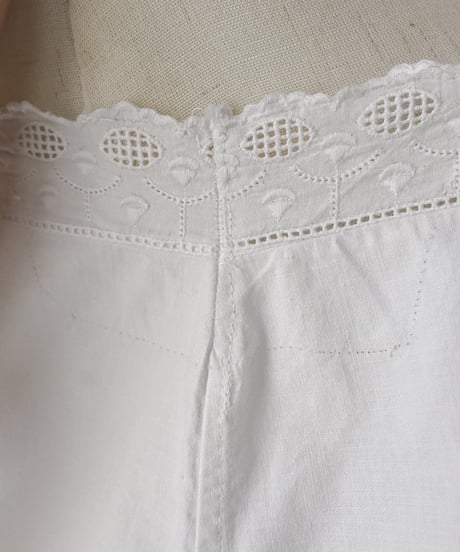 【Seek an nur】1900-20's antique cotton night dress