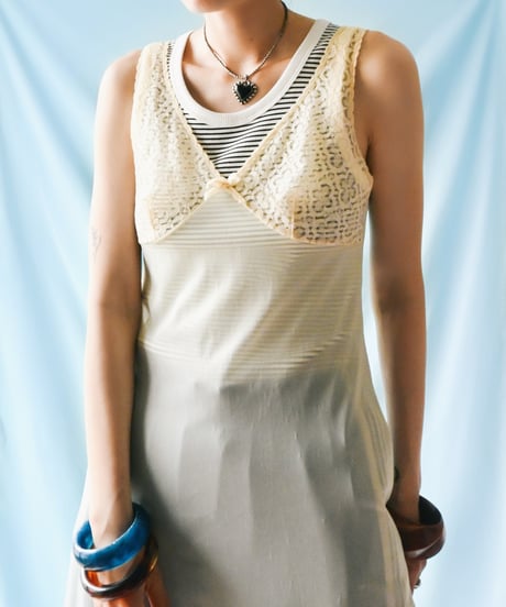 【tiny yearn】Euro Lace Nylon Lingerie Slip