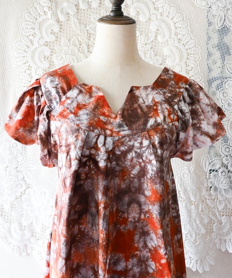 【tiny yearn】African Batik Maxi Dress
