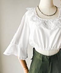 【Seek an nur】Euro cropped lace dirndl blouse