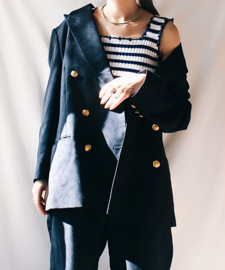 【Seek an nur】Double breasted Jacket×Slacks Set up