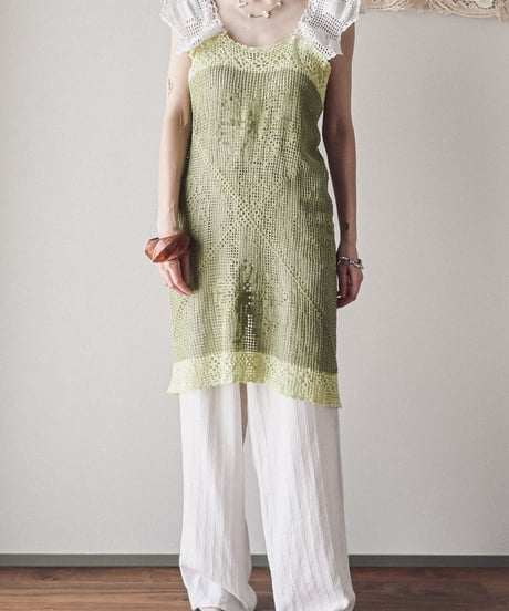 【Seek an nur】Vintage cotton crochet dress