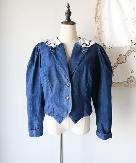 【Seek an nur】Tyrolean Denim Trachten Jacket